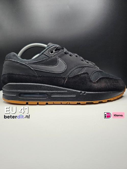 Nike Air Max 1 'Black Gum' Maat: 41, Kleding | Heren, Schoenen, Zo goed als nieuw, Sneakers of Gympen, Zwart, Ophalen of Verzenden