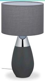 Lamp dimbaar grijs/zilver, Ophalen of Verzenden, Zo goed als nieuw, Stof, Minder dan 50 cm
