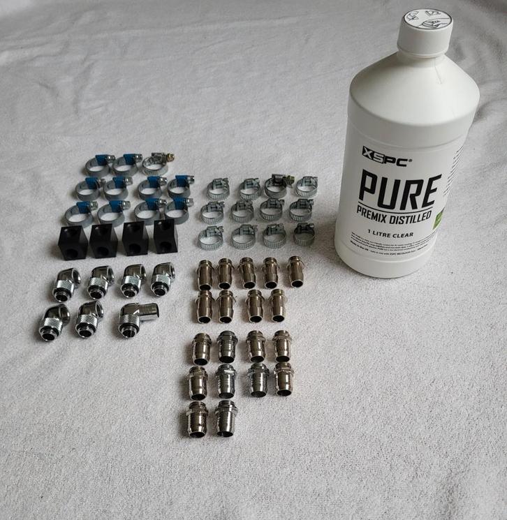 Restant Waterkoeling Onderdelen, Computers en Software, Computerkoelers, Zo goed als nieuw, Waterkoeling, Ophalen of Verzenden