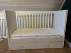 IKEA babybed – verstelbaar, met lades + compleet toebehoren, Ophalen, Gebruikt