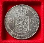 2,5 gulden 1898 Wilhelmina, Postzegels en Munten, Munten | Nederland, Ophalen, Zilver, Koningin Wilhelmina, Losse munt