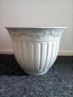 Stevig kunststof bloempot YPMA groen, hoogte 23.5 cm, Tuin en Terras, Bloempotten, 25 tot 40 cm, Kunststof, Gebruikt, Tuin