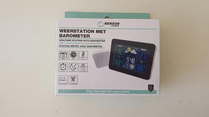 Weerstation met Barometer, Audio, Tv en Foto, Weerstations en Barometers, Nieuw, Weerstation, Ophalen of Verzenden