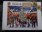 NIEUW kerst puzzel Christmas market 1000 stukjes, Ophalen of Verzenden, 500 t/m 1500 stukjes, Nieuw, Legpuzzel