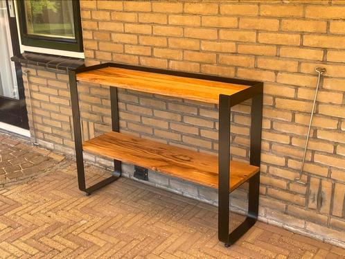 Side table op maat bijzettafel dressoir, Huis en Inrichting, Tafels | Sidetables, Nieuw, 25 tot 50 cm, Rechthoekig, Eikenhout