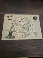 Oude QSL Kaart - Wereldomroep, Ophalen of Verzenden