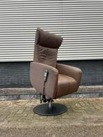 Nette bruine prominent sorisso sta op stoel / relax stoel, Huis en Inrichting, Fauteuils, Ophalen, Minder dan 75 cm, Leer, Nvt