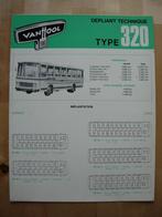 Van Hool 320 Technische Specificatie Brochure 1966, Ophalen, Folder, Van Hool, Zo goed als nieuw