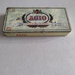 sigarendoos,Duizel,Agio,groen,afbeelding,Gouden Oogst,nr.590, Verzamelen, Blikken, Ophalen of Verzenden, Gebruikt