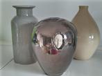 Bijzondere vaas met gezicht en 2 vazen., Overige kleuren, Aardewerk of Porselein, Ophalen of Verzenden, Zo goed als nieuw