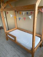 Peuterbed (huisje), Kinderen en Baby's, Kinderkamer | Bedden, Ophalen, 140 tot 160 cm, 70 tot 85 cm