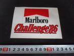 sticker marlboro challenge 1986, Verzamelen, Ophalen, Zo goed als nieuw