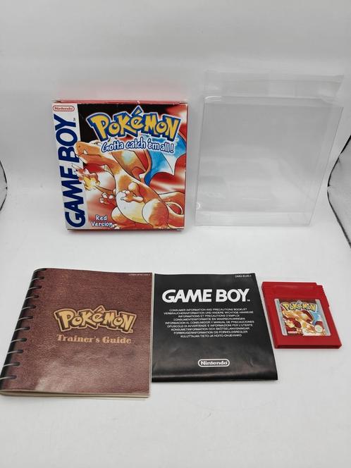 Pokemon Red Gameboy Classic CIB, Spelcomputers en Games, Games | Nintendo Game Boy, Zo goed als nieuw, Ophalen of Verzenden