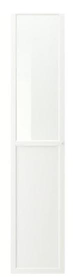 Vier OXBERG Paneel-/vitrinedeuren, wit, 40x192 cm, Huis en Inrichting, Ophalen, Overige materialen, Minder dan 50 cm, Wit