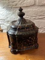 Antieke tinnen tabakspot 18e eeuw, Verzamelen, Rookartikelen, Aanstekers en Luciferdoosjes, Tabaksdoos of Verpakking, Gebruikt