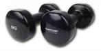 Zwarte Tunturi Vinyl Dumbellset 5kg, Ophalen of Verzenden, Zo goed als nieuw, Benen, Dumbbell