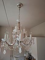 Gave kroonluchter.  Hanglamp. Glas. Antiek. Brocante., Ophalen of Verzenden, Glas