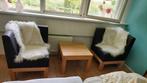 leuke set stoelen met tafel, Huis en Inrichting, Stoelen, Ophalen, Twee, Zwart, Hout