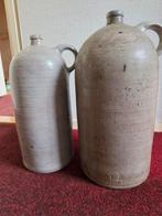 Twee decoratieve grijze jenever steenkannen, Ophalen, Zo goed als nieuw, Overige kleuren, Minder dan 50 cm