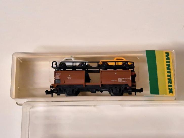 Minitrix autotransport, art. 3533, Hobby en Vrije tijd, Modeltreinen | N-Spoor, Zo goed als nieuw, Wagon, Gelijkstroom, Trix, Ophalen of Verzenden