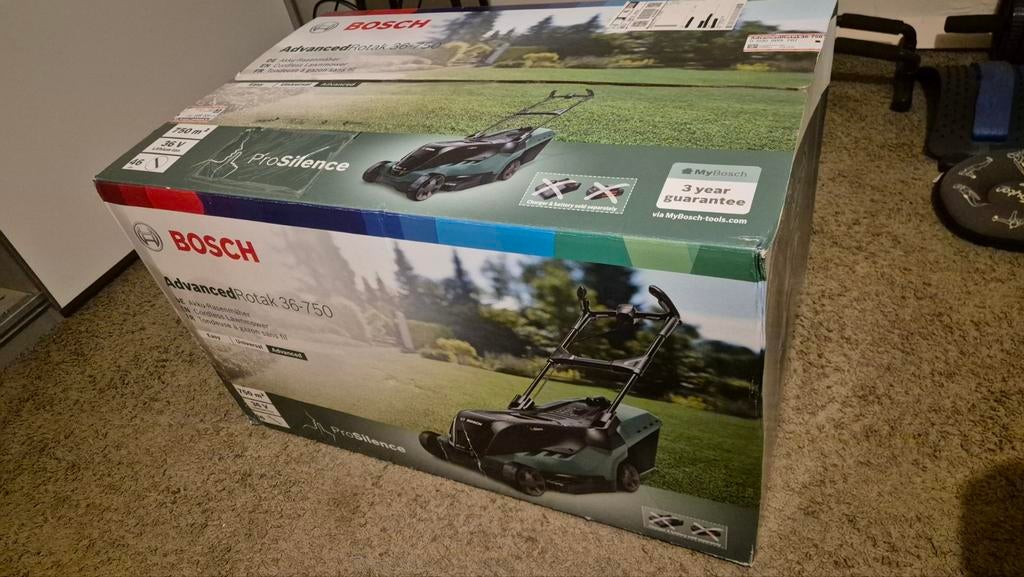 Bosch AdvancedRotak 36-750 Grasmaaier - Nieuw in doos, Cirkelmaaier, Accu-grasmaaier, Nieuw, Ophalen of Verzenden