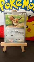 Eevee #133 Pokemon Scarlet & Violet 151  pokemon kaart, Ophalen of Verzenden, Zo goed als nieuw, Losse kaart, Foil