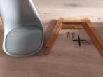 Grijze stoel(en), Gebruikt, Vijf, Zes of meer stoelen, Ophalen, Hout