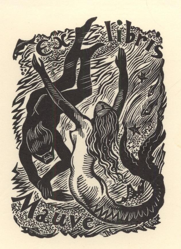 0360 Ex Libris Nederland : Thijs Mauve, 1954, Verzenden