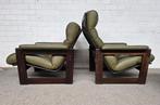 set vintage fauteuils, 70s, Coja, Ophalen, Gebruikt, 50 tot 75 cm, Leer