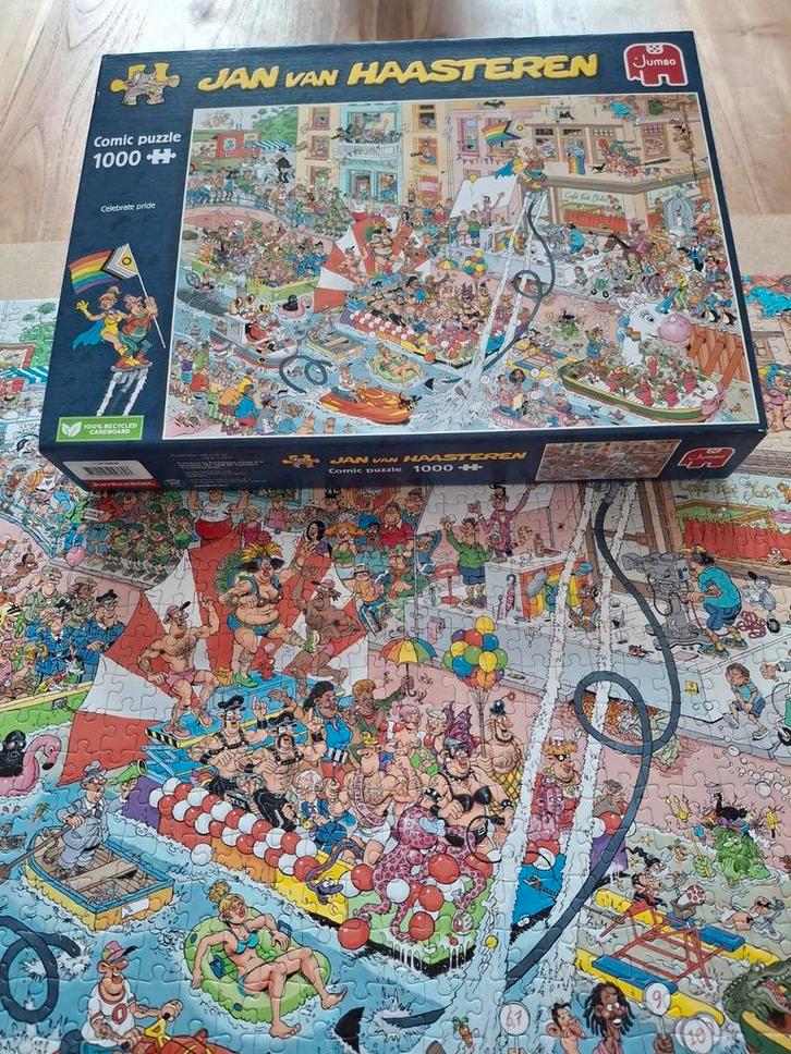 J.V.HAASTEREN CELEBRATE PRIDE!!           ️❤️🧡💛💚💙💜, Hobby en Vrije tijd, Denksport en Puzzels, Zo goed als nieuw, Ophalen