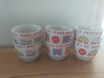 Douwe Egberts  6 x burendag kommen/koppen zonder oor, Huis en Inrichting, Keuken | Servies, Ophalen of Verzenden, Aardewerk, Overige stijlen