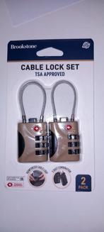 Cable lock set tsa approved, Ophalen of Verzenden, Nieuw