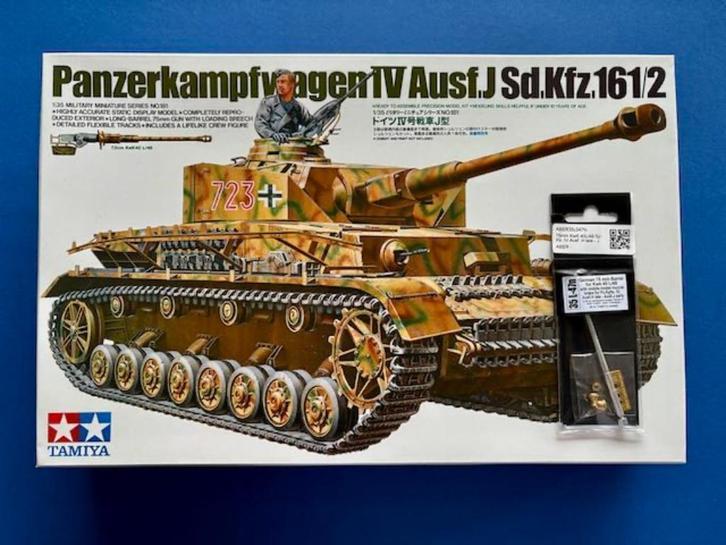 Tamiya	35181 PanzerKampfwagen IV Ausf.J 	1/35 incl ABER, Hobby en Vrije tijd, Modelbouw | Auto's en Voertuigen, Nieuw, 1:32 tot 1:50