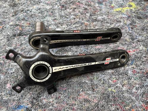Campagnolo Record Crankstel Carbon 172.5mm, Fietsen en Brommers, Fietsonderdelen, Gebruikt, Racefiets, Crankstel of Pedalen, Ophalen