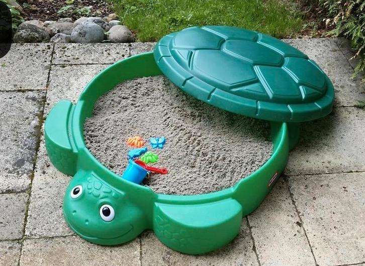 Zandbak Schildpad met Deksel little tikes, Kinderen en Baby's, Speelgoed | Buiten | Zandbakken, Zo goed als nieuw, Ophalen