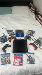 PlayStation 4 Slim 500 GB +5 controllers+8  topgames op disc, Spelcomputers en Games, Online, Overige genres, Ophalen of Verzenden