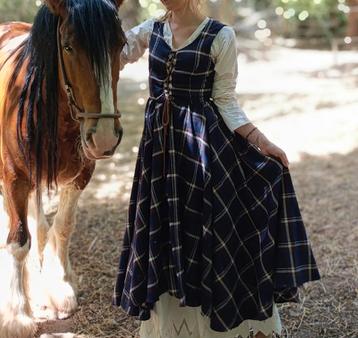 Outlander cosplay rij-jurken op maat gemaakt beschikbaar voor biedingen