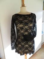 ,,HUNKEMOLLER bodique,,Mooie top in zwarte kant !, Verzenden, Zwart, Maat 42/44 (L), Zo goed als nieuw