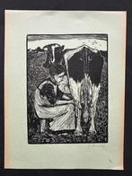 Jan Mankes houtsnede 1914, Antiek en Kunst, Ophalen of Verzenden