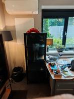 Prachtige industriële vitrinekast, staal met glas., Huis en Inrichting, Kasten | Vitrinekasten, Ophalen, 50 tot 100 cm, Zo goed als nieuw