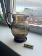 Antieke glazen kan met gravure, Antiek en Kunst, Antiek | Glas en Kristal, Ophalen of Verzenden