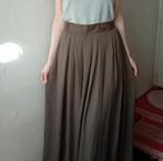 Wijde luchtige broekrok Khaki (S/M), Ophalen of Verzenden, Zo goed als nieuw, Ummsarahwear, Maat 36 (S)