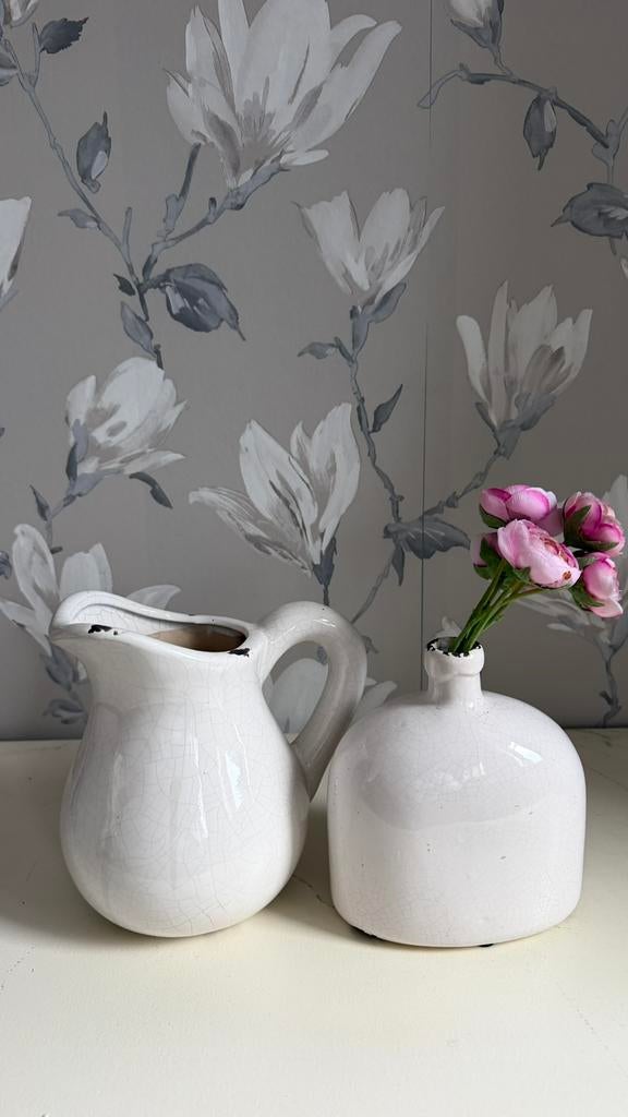 Brocante kan en vaas Zara home. Nieuwstaat, Steen, Overige kleuren, Ophalen of Verzenden, Zo goed als nieuw