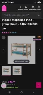 Nieuw stapelbed, Huis en Inrichting, Slaapkamer | Stapelbedden en Hoogslapers, Ophalen, 90 cm, Stapelbed, Nieuw