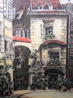 ets op zijde - Hans Leisch (1914-2002) - Gesigneerd, Antiek en Kunst, Ophalen of Verzenden