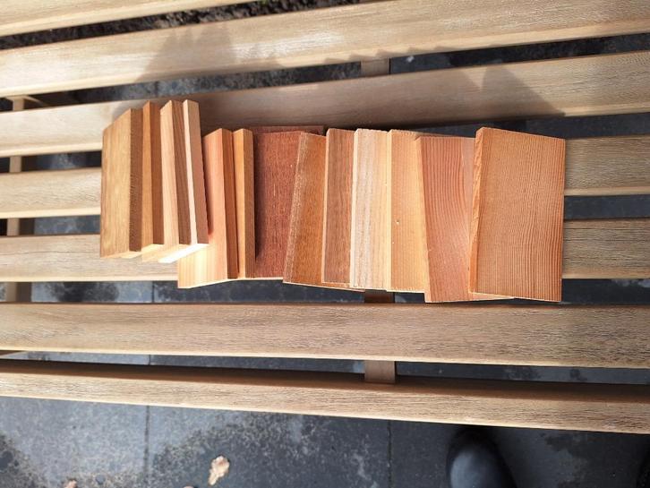 14 houtsoorten meest gebruikte houtsoorten herkennen, Hobby en Vrije tijd, Overige Hobby en Vrije tijd, Gebruikt, Ophalen of Verzenden