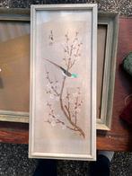 Klassiek Schilderij op Zijde Vogel en Bloemen, Antiek en Kunst, Kunst | Schilderijen | Klassiek, Ophalen