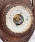 Antiek 1900-10 Veranderlyk Barometer Weerstation donkerhout, Audio, Tv en Foto, Weerstations en Barometers, Ophalen of Verzenden