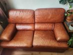 cognac vintage bank jaren 70, Ophalen, Gebruikt, 150 tot 200 cm, Tweepersoons