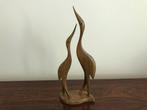 Vintage hoiten beeld vogels 29 cm h, Ophalen of Verzenden